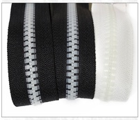 Fermeture éclair en plastique à extrémité fermée luminescente pour vêtements et accessoires de transformation, 5 #   Fermeture éclair en résine pour jeans