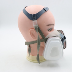 Industrial Half-Face Gas <strong>Mask</strong>, Anti-Organic Vapor / <strong>Chemical</strong> Gas, Dual Cartridge <strong>Respirator</strong> for Spray Painting - Product Image 1