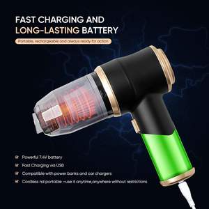 เครื่องดูดฝุ่นแบบพกพาไร้สายขนาดเล็ก 120W 15000pa มอเตอร์ไร้แปรงถ่าน สำหรับใช้ในบ้านและรถยนต์ รุ่นใหม่ ขายส่ง - Product Image 4