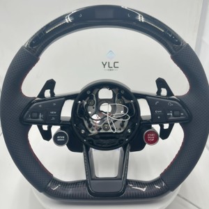 Volant de voiture au design sportif style fibre de carbone, remplace l'ancien modèle par le nouveau pour <span class=keywords><strong>Audi</strong></span> A8 A5 <span class=keywords><strong>A4</strong></span> - Product Image 1