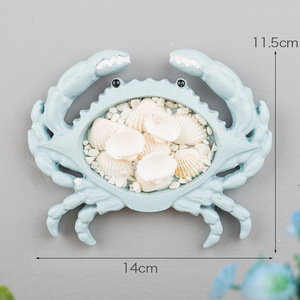 Mediterranean Style <b>Crab</b> Wall Decor Resin Craft Home Decoration Hanging Art For Living Room And Study Multi Piece Package - Product Image 3