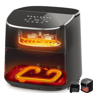 <span class=keywords><strong>2</strong></span> deux éléments chauffants haut bas double chauffage digital grande friteuse à air 7L 8L smart double chauffage friteuse à air 2200W - Product Image 1