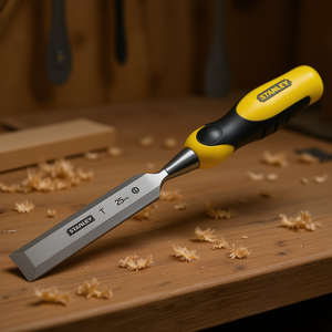 Cincel para madera Stanley de 25 mm con mango ergonómico para carpintería - Product Image 3