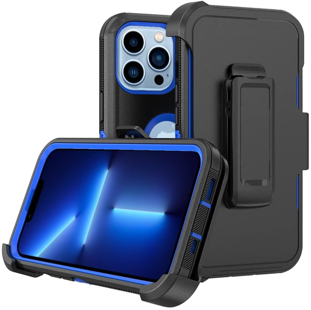 Holster Robot Mobile Phone Cases for iPhone 16 15 14 13 Pro Max Rugged Belt Clip Heavy Duty Defender Back Cover