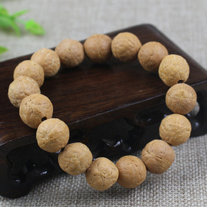 Phoenix Eye Bodhi Seed <b>Bracelet</b> 13Mm Nepal Papaya Buddhist Prayer Beads Unisex Jewelry Gift - Product Image 3