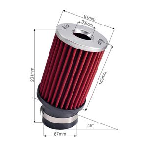 Filtros de Aire Premium de Algodón Rojo con Filtro Bicónico Oblicuo - Product Image 1