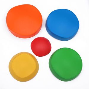Jouets sensoriels d'extérieur antidérapants pour tout-petits : Jeu d'obstacles pour développer la confiance et la coordination, Pierres d'équilibre, Demi-balles pour enfants - Product Image 6