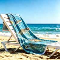 Corporate Gift Custom Microfiber Beach Towel Large Size Printed Beach Towel Lightweight Fast Dry Bulk Supply Beach Towel