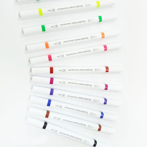 Marqueur de peinture acrylique 12 couleurs, kit de peinture sur roche DIY, double pointe, emballage en vrac pour logo personnalisé - Product Image 1