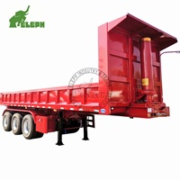 Semi-remorque benne basculante arrière pour transport de charbon 45m³ à vendre