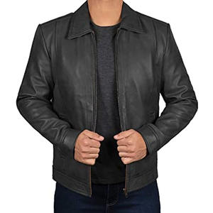 Veste en cuir High Street la plus vendue pour hommes en différentes couleurs Meilleur prix pour le printemps - Product Image 3