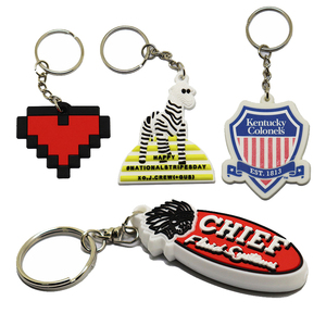 Manufacturer Custom Silicone <b>Cute</b> Letter 2d Pvc Key Chain <b>Keyring</b> Promotional Gift Designer Rubber Soft 3d Logo Custom Keychain - Product Image 1