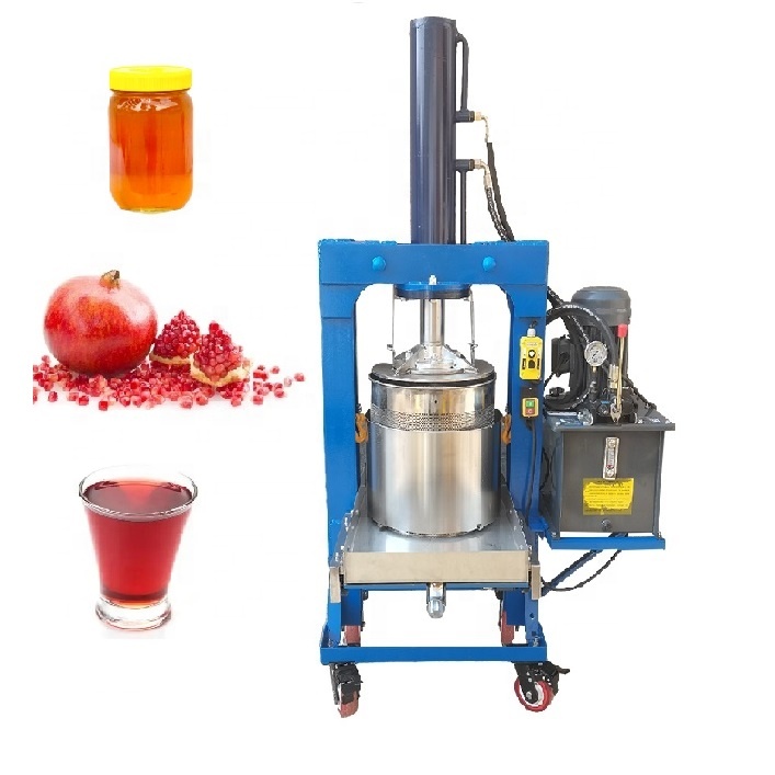 Elektrische hydraulische Hochleistungs-Kalt press maschine für Granatapfel-Ananas-Kräutersaft-Entsafter Obst handels übliche Automatik