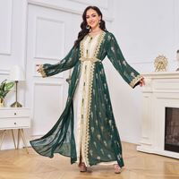 Vente en gros Manxun Belle Abaya Designs Respirant À Capuche Broderie pour Filles Décontracté Islamique Maroc Hijab En Gros Magnifique