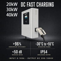 Vente en gros d'usine, borne de recharge murale DC 20KW, connecteur GBT/CCS2, station de recharge rapide DC pour véhicules électriques