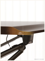 Table d'appoint moderne réglable pour ordinateur portable, bureau pneumatique sur roulettes, petit bureau amovible pour canapé