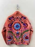 Blouson Bomber en Velours Suzani Fait Main pour Femme, Doublure Coton, Style Ethnique Vintage, Vêtement d'Extérieur, Fournisseur et Fabricant B2B en Gros