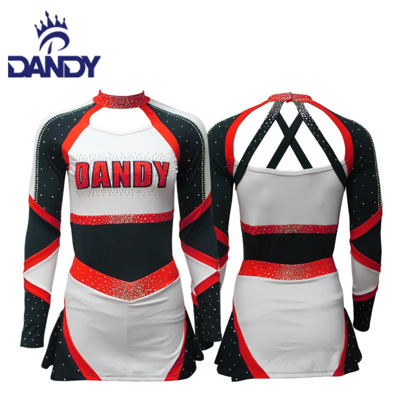 Uniformes de animadora de sublimación personalizados de una parada, pantalones cortos, camiseta sin mangas, mallas, uniformes de animadora de competición All Star