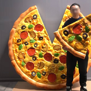 Pieza de Arte de resina epoxi realista a gran escala personalizada, escultura de hamburguesa de Pizza de queso, decoración de restaurante personalizada, moda para el hogar - Product Image 1