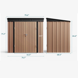 Moderno <span class=keywords><strong>giardino</strong></span> esterno piccolo strumento per <span class=keywords><strong>biciclette</strong></span> casa metallo acciaio impermeabile capannone <span class=keywords><strong>giardino</strong></span> - Product Image 2