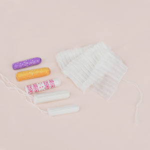 Оптовая продажа, 100% органический хлопок, Менструальный вагинальный катетер, тампон-аппликатор, тампоны - Product Image 3
