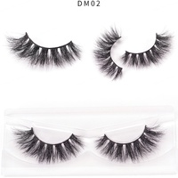 Cils en fourrure de vison 3D Heart Girl Factory, courts, 16 mm, série DM, super naturels, réutilisables, faux cils complets, bande complète, faux cils, marque privée