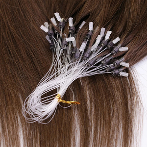12A Salon New Style Blonde H6 Hir <span class=keywords><strong>Extension</strong></span> 100 capelli umani Nano Micro perline <span class=keywords><strong>Extension</strong></span> Best Seller piuma Line <span class=keywords><strong>Extension</strong></span> - Product Image 2