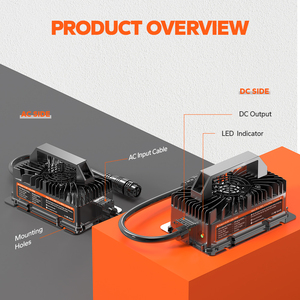 Chargeur de batterie au lithium LiTime à installation flexible, étanche, 59,06 pouces, avec indicateurs LED, sortie 36V 10A, <span class=keywords><strong>90</strong></span>-260V AC - Product Image 6