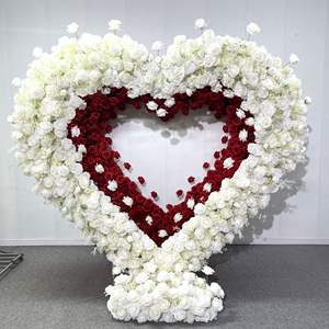 Gapura Bunga Hati Grosir, Bunga Artifisial, Gapura Bunga Pernikahan, Arreglos Florale, Latar Belakang untuk Dekorasi Acara - Product Image 5