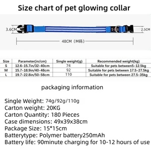 Mayorista de accesorios para mascotas: Collares luminosos de nailon de lujo para perros y gatos, recargables por USB - Product Image 6