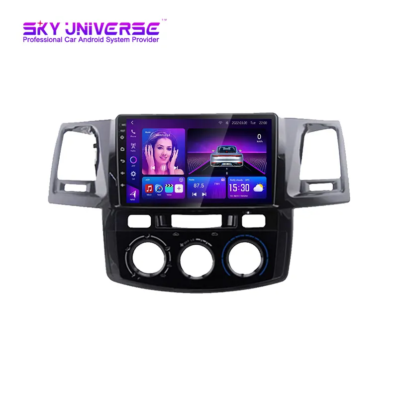 Android 11 для Toyota Fortuner Hilux Vigo 2008-2015 автомобильное радио мультимедийный видеоплеер стерео DSP BT Carplay без 2din навигация