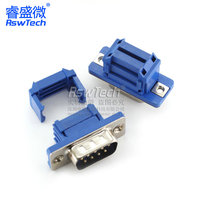 Connecteur de type à sertir DB9 prise mâle femelle connecteurs de port série D-SUB adaptateur RS232 9 broches