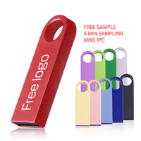 Más vendidos Mini Metal USB 2,0 3,0 stick 1GB 2GB 4GB 8GB 16GB 32GB 64GB Pen Drive al por mayor USB Flash Drive