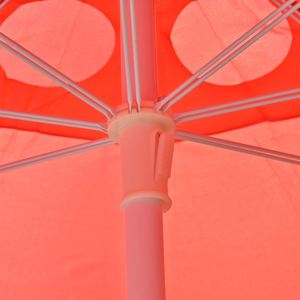Parasol de plage ventilé haute résistance au vent 130 cm, double nervures, tissu épaissi, protection solaire pour jardin, piscine, bord de mer - Product Image 3