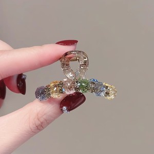 Pinces à cheveux colorées en strass et perles, pince requin pour filles, 8,0 cm, pour queue de cheval - Product Image 2