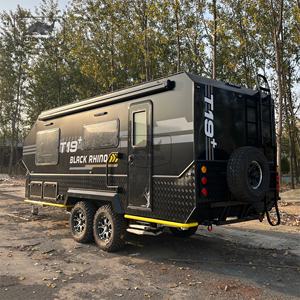 Grande remorque de luxe pour camping-car 4x4 Offroad Suspension indépendante Design moderne et étanche pour les voyages en camping et caravanes en plein air - Product Image 2