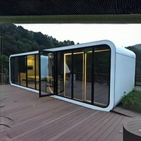 Maison conteneur préfabriquée en acier de 20 pieds ou 40 pieds, design moderne, étanche, écologique, recyclable, avec salle de bain et bureau