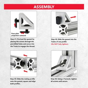 Chất Lượng Hàng Đầu 2 Lỗ Ngành Công Nghiệp Gusseted Bên Trong Góc Khung Kết Nối CNC Khối Cho 4545 Loạt T Khe Cắm Nhôm Hồ Sơ - Product Image 4