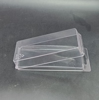 Couvercle personnalisé et base emballage à clapet en plastique emballage blister à clapet transparent en PET pour leurre de pêche souple