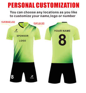 Yeni tasarlanmış futbol eğitim seti Custom-made yüksek kalite mavi ve siyah % futbol formaları Polyester futbol takımı forması - Product Image 6