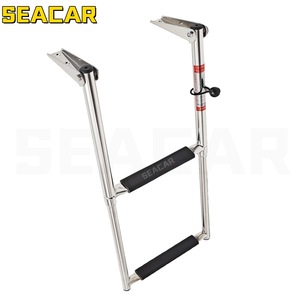Échelle de bateau Seacar en acier inoxydable 304 rétractable pour yacht, matériel marin - Product Image 1