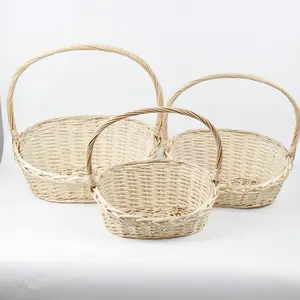 Panier d'intérieur en saule sauvage 100% naturel pour le rangement des cadeaux