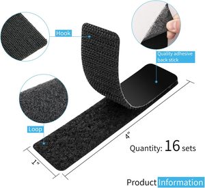 Forte gancio adesivo posteriore e nastro di fissaggio ad anello autoadesivo con colla appiccicosa - Product Image 5