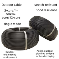 Câble à fibres optiques blindé GYXTW 2-12 fibres OM1/OM2/OM3/OM4 pour conduit intérieur, pose pré-encadrée, longueur personnalisée