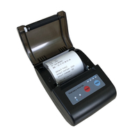 Printer Ponsel Termal 58mm Mini Saku Genggam Nirkabel Printer Struk Logo Kulit Sabuk 2 inci Printer Struk Kecil