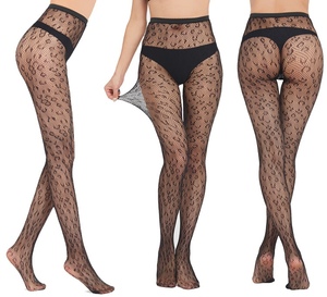 Grande Promotion Collants Résille Sexy pour Femme, Taille Unique, Fins en Spandex, Personnalisables, à Pois Géométriques pour le Printemps, Transparents - Product Image 1