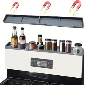 2023 nouveaux produits supports de stockage pour barbecue et supports organisateur de cuisine sur étagère supérieure de cuisinière magnétique en Silicone - Product Image 1