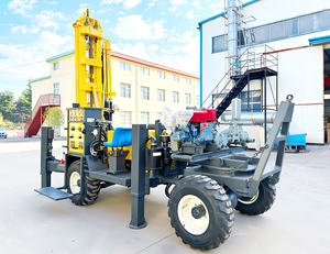 견고한 휠 기반 깊은 물 우물 드릴링 장비 200M 깊이 브랜드 새로운 모바일 시추공 장비 - Product Image 6