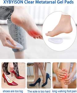 Semelles adhésives pour talons hauts, coussinets en gel pour chaussures, doublures orthopédiques de soutien de la voûte plantaire, soulagement de la douleur, antidérapantes pour escarpins femme - Product Image 3