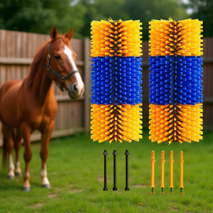 Spazzola per grattare il cavallo, 20 pollici, 2 pezzi, grande, per alleviare il prurito, per la cura del cavallo, in materiale PP, colore solido, strumento per la toelettatura equestre - Product Image 2